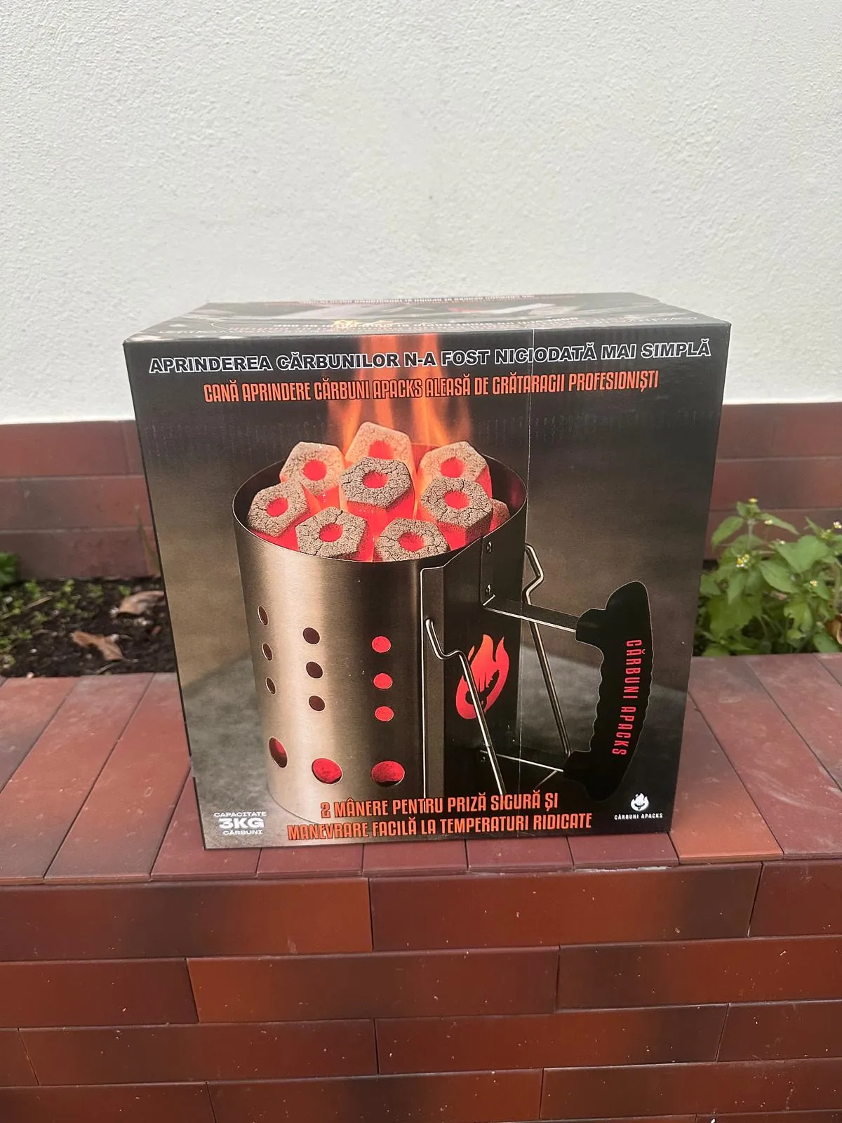 Cană Aprindere Cărbuni din Inox 31cm PRO