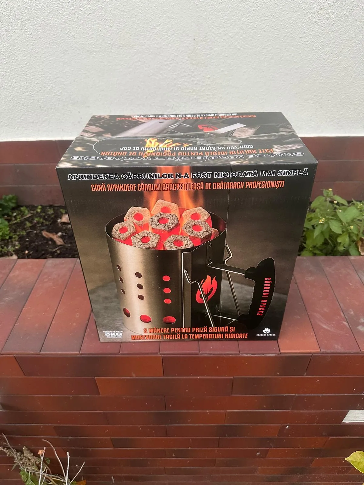 Cană Aprindere Cărbuni din Inox 31cm PRO