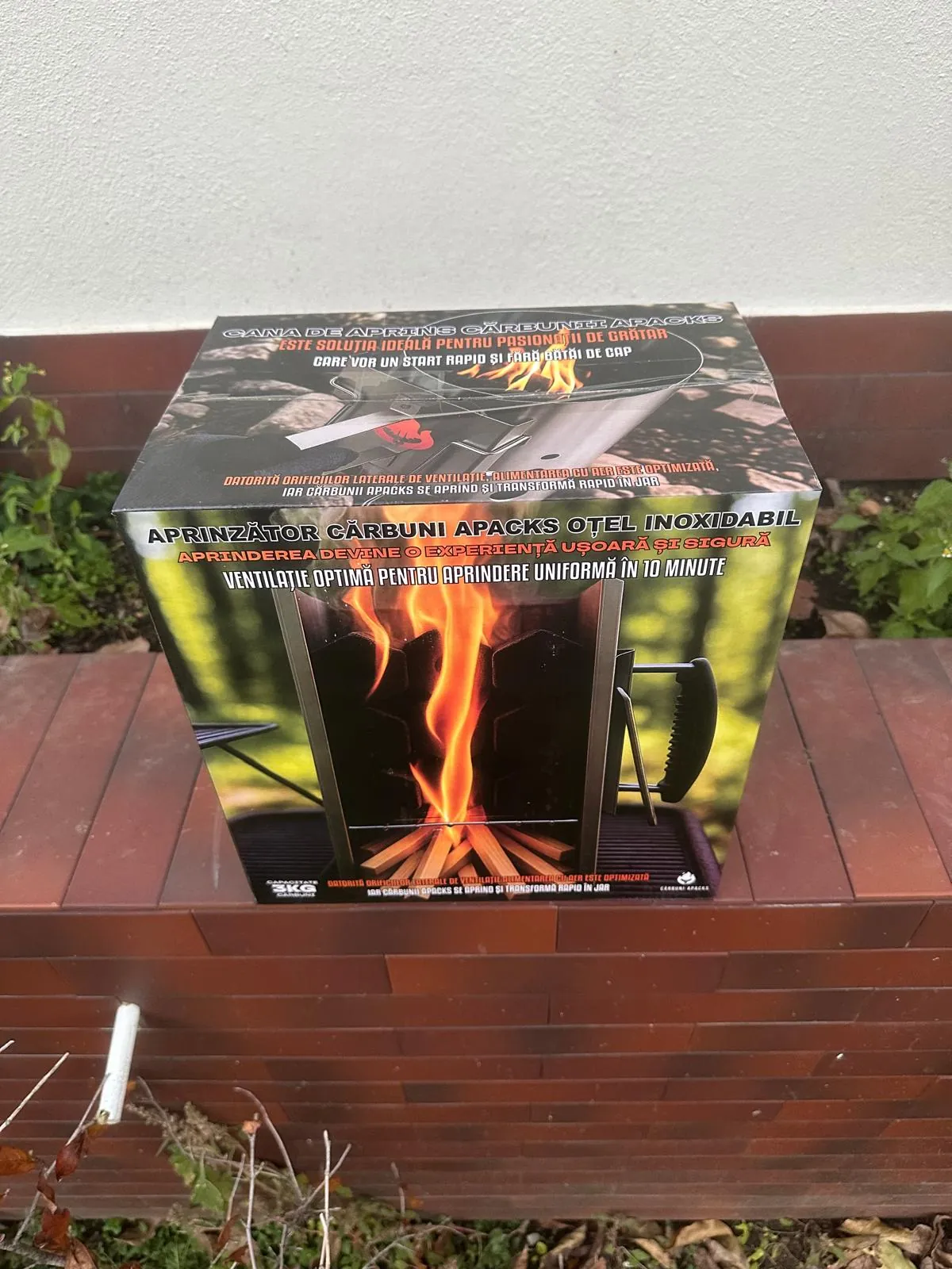 Cană Aprindere Cărbuni din Inox 31cm PRO