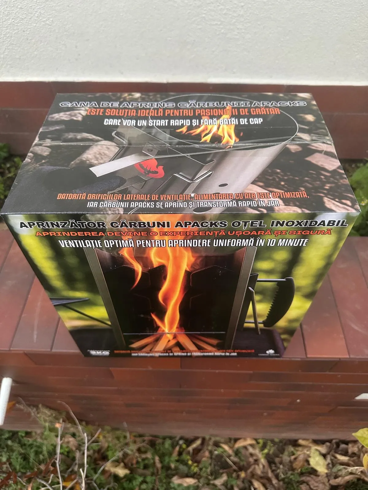 Cană Aprindere Cărbuni din Inox 31cm PRO