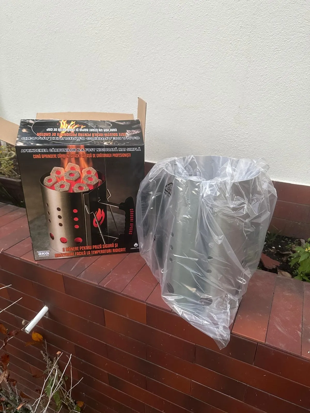 Cană Aprindere Cărbuni din Inox 31cm PRO